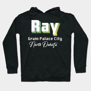 Ray North Dakota Yellow Text Hoodie